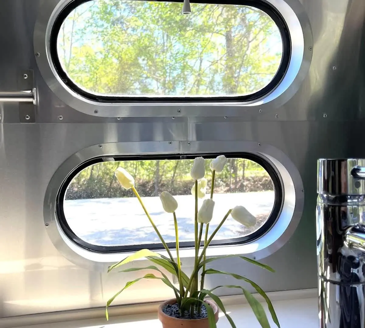 Silver Belle Airstream Glamper Near Tybee & Campsite